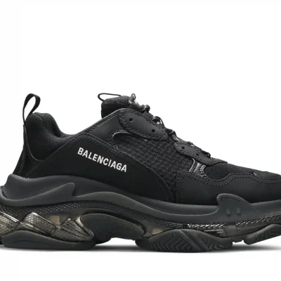 ßalenciaga Triple S Clear Sole Black ßalenciaga Triple S Clear Sole Black