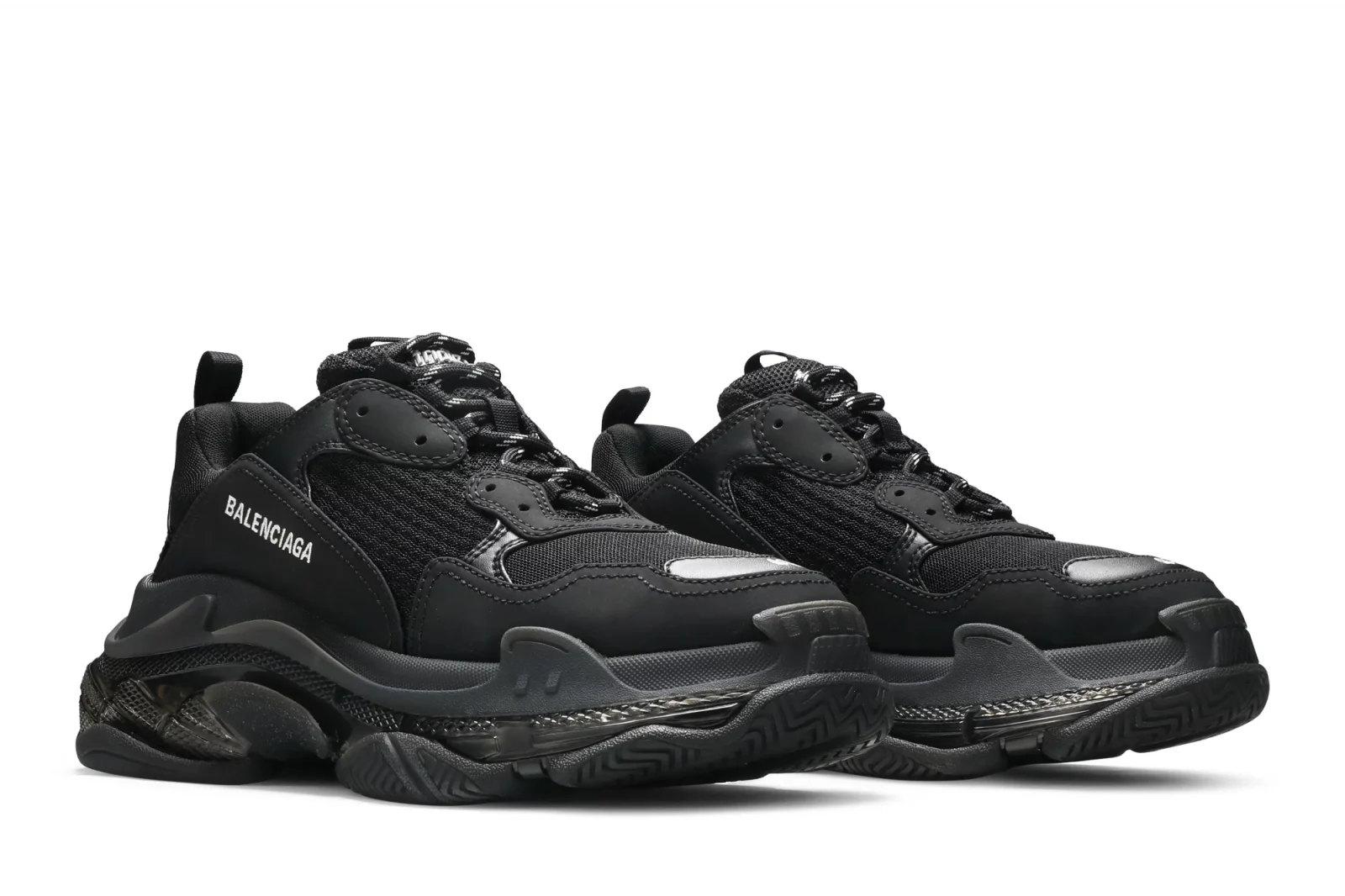 ßalenciaga Triple S Clear Sole Black ßalenciaga Triple S Clear Sole Black