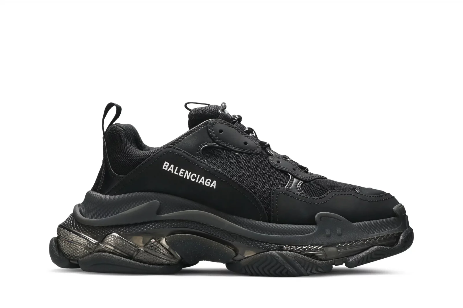 ßalenciaga Triple S Clear Sole Black ßalenciaga Triple S Clear Sole Black