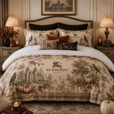 Burberry Halloween Luxury Bedding Set V02