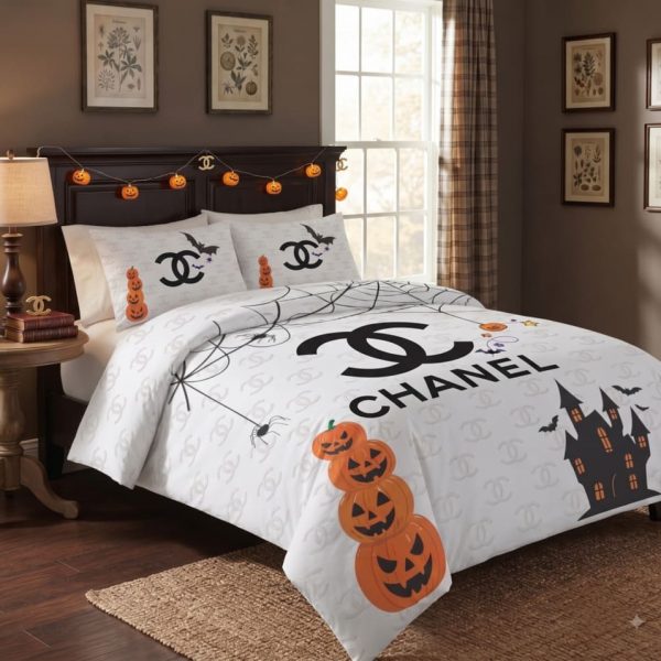 Chanel Halloween Luxury Bedding Set V01