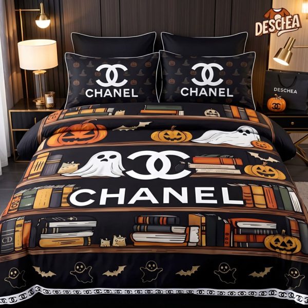 Chanel Halloween Luxury Bedding Set V03