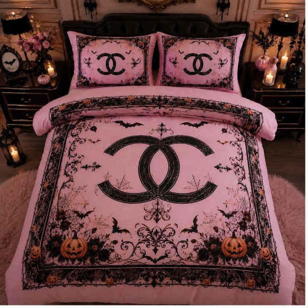 Chanel Halloween Luxury Bedding Set V07
