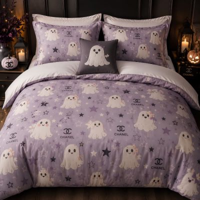 Chanel Halloween Luxury Bedding Set V15