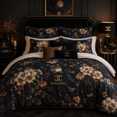 Chanel Halloween Luxury Bedding Set V18