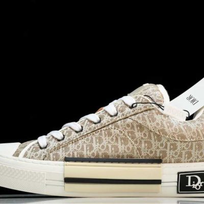 D1or B23 Skater Low Top Beige Oblique Jacquard D1or B23 Skater Low Top Beige Oblique Jacquard