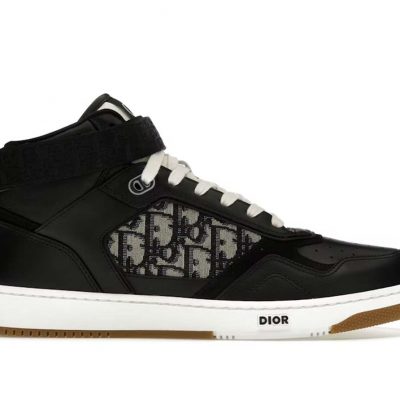D1or B27 High Black Beige White Black D1or Oblique Jacquard