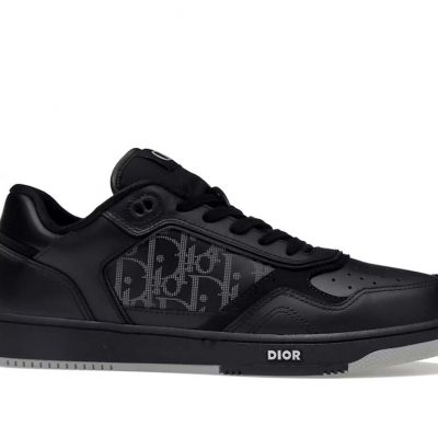 D1or B27 Low Black D1or Oblique Galaxy Leather Grey