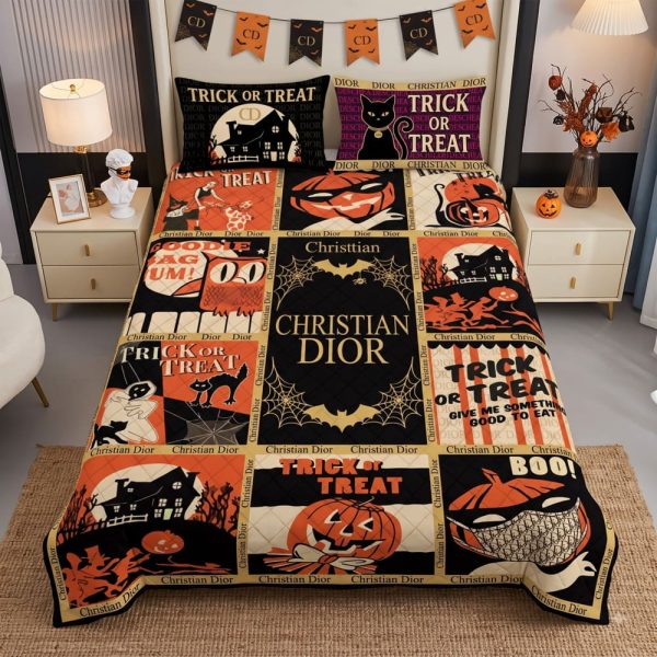 Dior Halloween Luxury Bedding Set V02