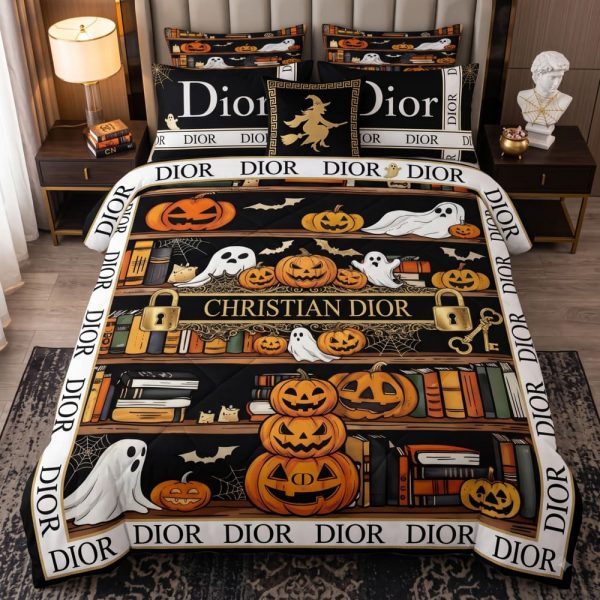 Dior Library Ghost Halloween Bedding Set V01