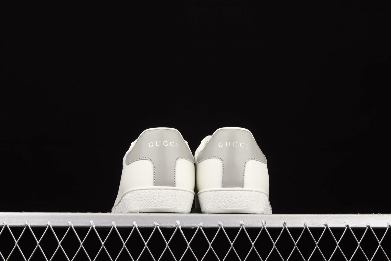 GG Ace Perforated Interlocking G White GG Ace Perforated Interlocking G White