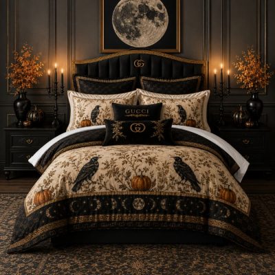 Gucci Halloween Luxury Bedding Set V07