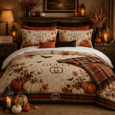Gucci Halloween Luxury Bedding Set V08