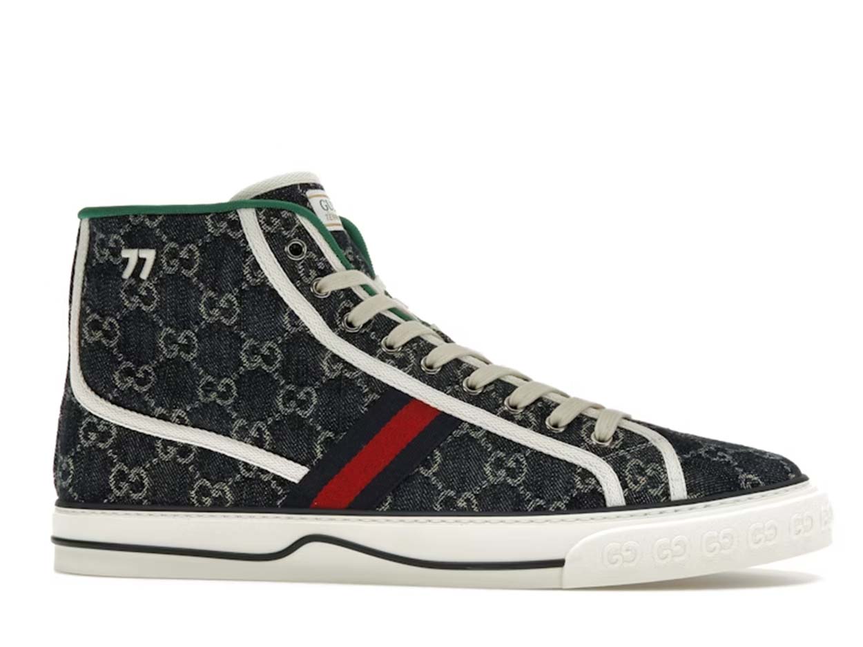 GG Tennis 1977 High Top Sneaker Blue GG Tennis 1977 High Top Sneaker Blue