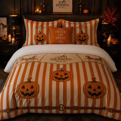 Hermes Halloween Luxury Bedding Set V06