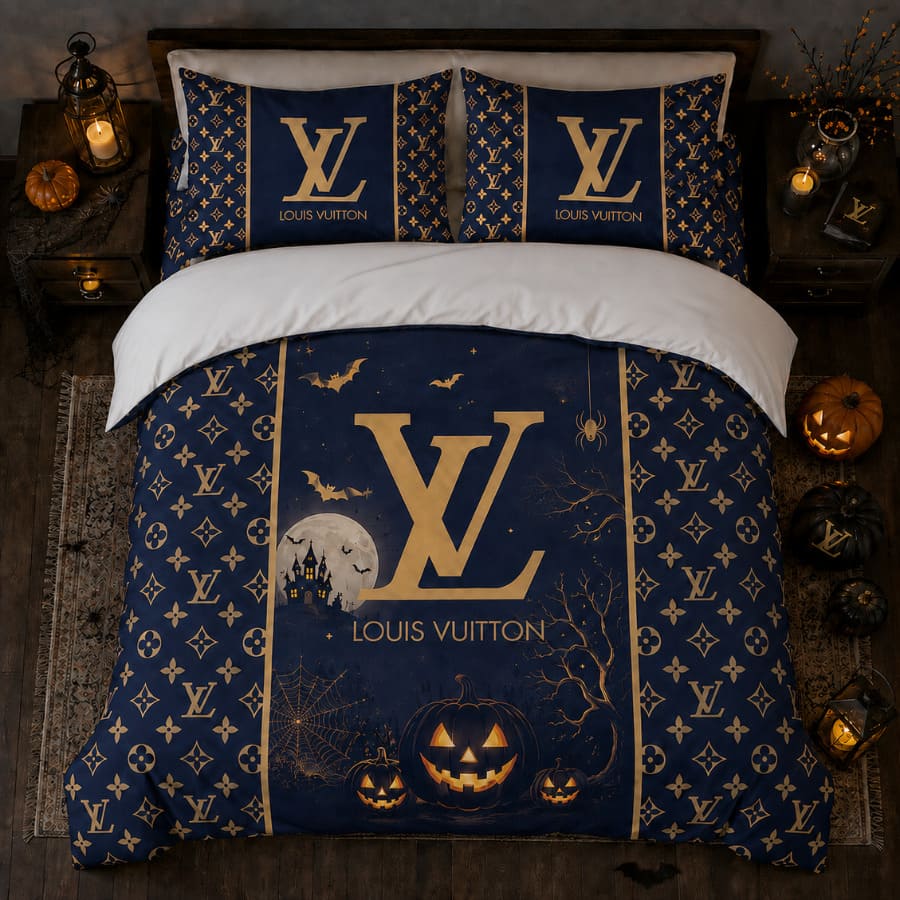 LV Halloween Luxury Bedding Set V09 LV Halloween Luxury Bedding Set V09