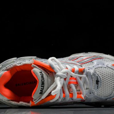 Runner Sneaker 'Eggshell Neon Orange' Deschea Runner Sneaker Eggshell Neon Orange 3.jpg