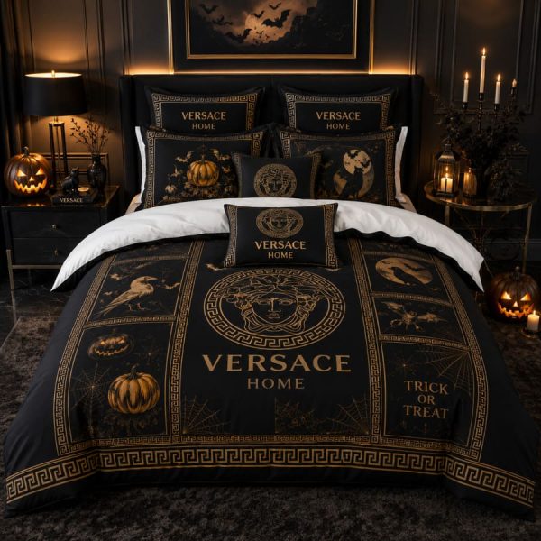 Versace Halloween Luxury Bedding Set V05