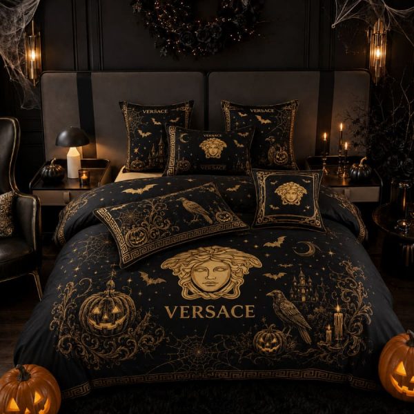 Versace Halloween Luxury Bedding Set V08