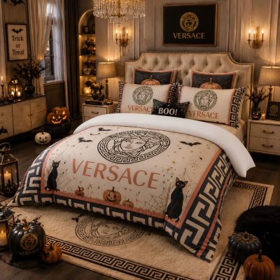 Versace Halloween Luxury Bedding Set V12