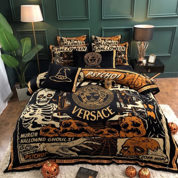 Versace Pyscho Halloween Bedding Set V01
