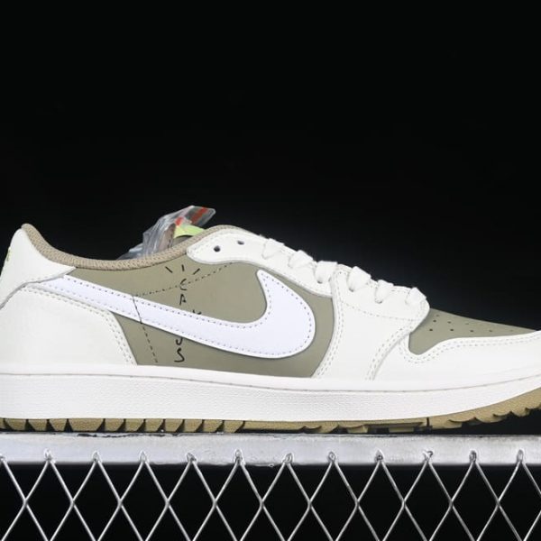 Air Jordan 1 Retro Low Golf Travis Scott Neutral Olive