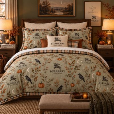 Burberry Halloween Luxury Bedding Set V04
