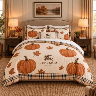 Burberry Halloween Luxury Bedding Set V06