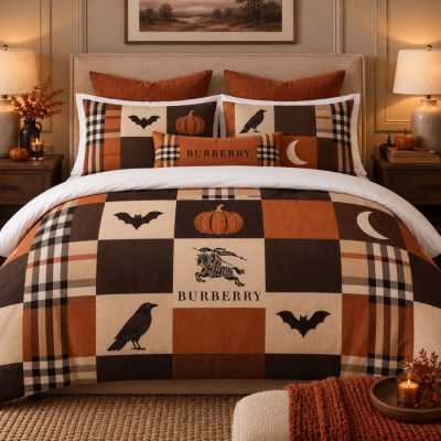 Burberry Halloween Luxury Bedding Set V10