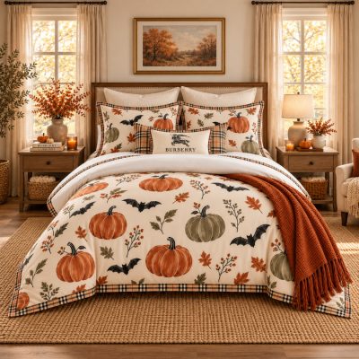 Burberry Halloween Luxury Bedding Set V11