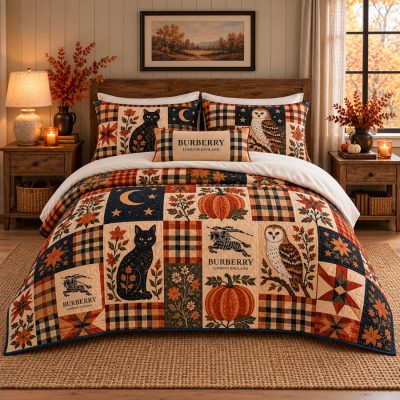 Burberry Halloween Luxury Bedding Set V13