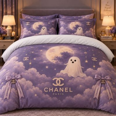 Chanel Halloween Luxury Bedding Set V22