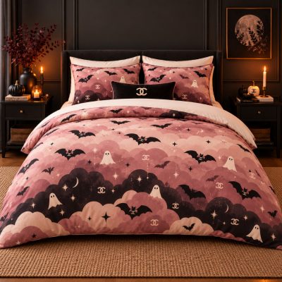 Chanel Halloween Luxury Bedding Set V25