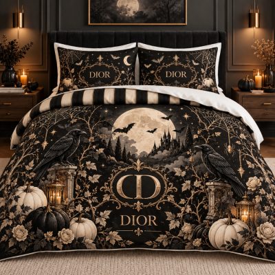 Dior Halloween Luxury Bedding Set V16