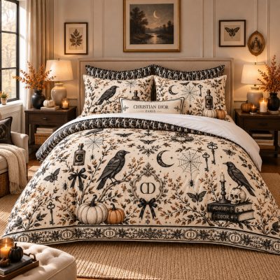 Dior Halloween Luxury Bedding Set V18