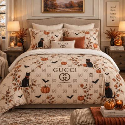 Gucci Halloween Luxury Bedding Set V12