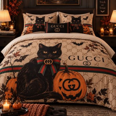 Gucci Halloween Luxury Bedding Set V13