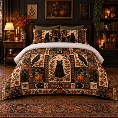Gucci Halloween Luxury Bedding Set V14