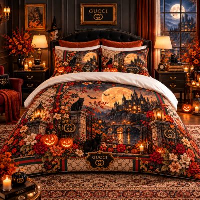 Gucci Halloween Luxury Bedding Set V15