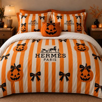 Hermes Halloween Luxury Bedding Set V12