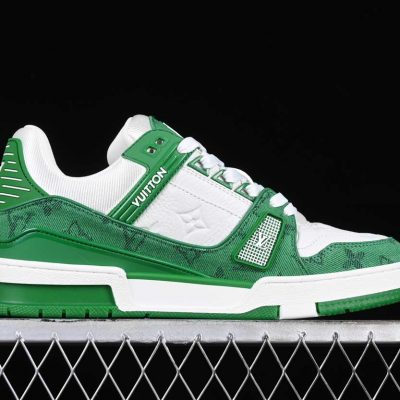 Louis Vuittоп Trainer Monogram Denim White Green
