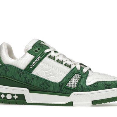 Louis Vuittоп Trainer Monogram Denim White Green