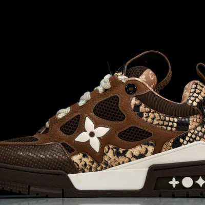 Louis Vuittоп Skate Sneaker Brown Snakeskin
