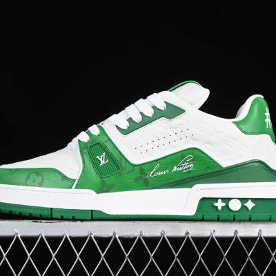 Louis Vuittоп Trainer Low #54 Signature Green White