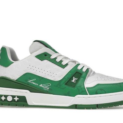 Louis Vuittоп Trainer Low #54 Signature Green White