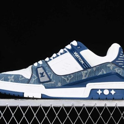 Louis Vuittоп Trainer Monogram Denim White Blue