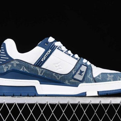 Louis Vuittоп Trainer Monogram Denim White Blue 2.jpg