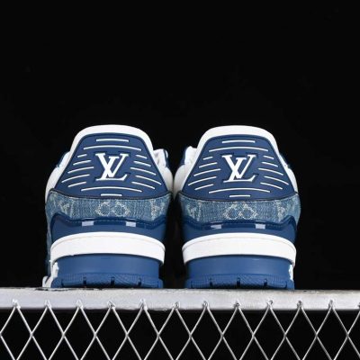 Louis Vuittоп Trainer Monogram Denim White Blue 4.jpg