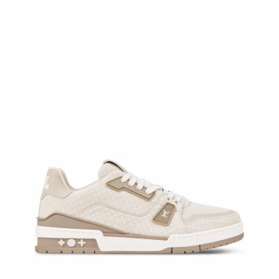 Trainer Sneaker Beige Nanogram denim