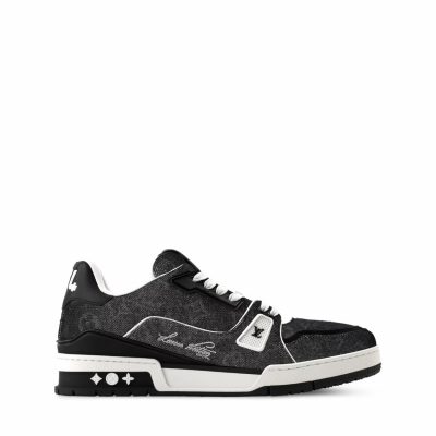 Trainer Sneaker Black Denim Monogram